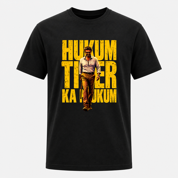 Hukum Tiger Ka Hukum – Jailer Thalaivar Graphic Adult T-Shirt