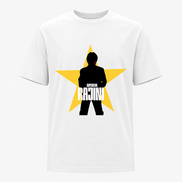 Superstar Rajini Iconic Star Graphic Adult T-Shirt