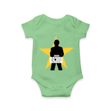 Rajini Star Print Baby Romper - GREEN - New Born (Chest 14")
