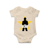 Rajini Star Print Baby Romper - IVORY - New Born (Chest 14")