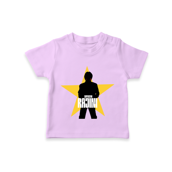 Rajini Star Print Baby T-Shirt - LILAC - 0-5 Months Old (Chest 17")