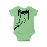 Hukum Signature Print Baby Romper - GREEN - New Born (Chest 14")