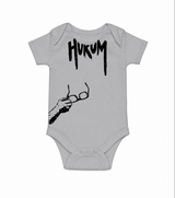 Hukum Signature Print Baby Romper - GREY - New Born (Chest 14")