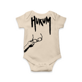 Hukum Signature Print Baby Romper - IVORY - New Born (Chest 14")