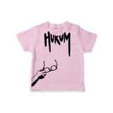Hukum Signature Print Baby T-Shirt - BABY PINK - 0-5 Months Old (Chest 17")