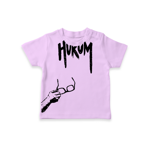 Hukum Signature Print Baby T-Shirt - LILAC - 0-5 Months Old (Chest 17")