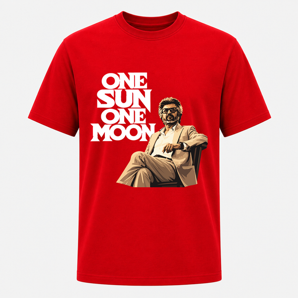 One Sun One Moon Thalaivar Graphic Adult T-Shirt