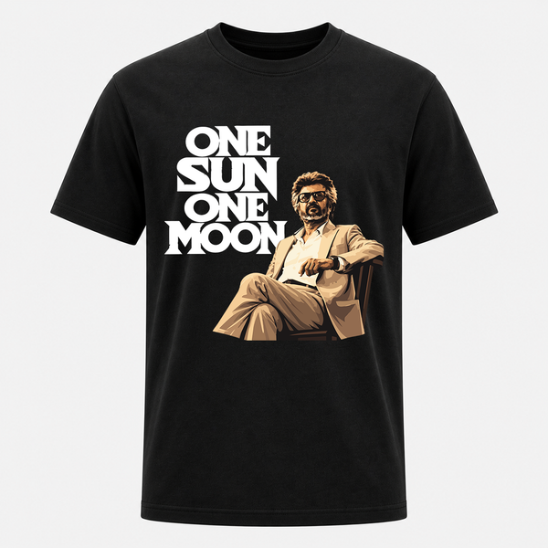 One Sun One Moon Thalaivar Graphic Adult T-Shirt