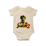 Jailer 2 Action Print Baby Romper - IVORY - New Born (Chest 14")