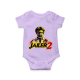 Jailer 2 Action Print Baby Romper - LILAC - New Born (Chest 14")
