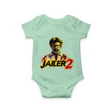 Jailer 2 Action Print Baby Romper - MINT GREEN - New Born (Chest 14")