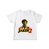 Jailer 2 Action Print Baby T-Shirt - WHITE - 0-5 Months Old (Chest 17")