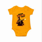 Hukum Action Hero Print Baby Romper - CHROME YELLOW - New Born (Chest 14")