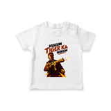 Hukum Action Hero Print Baby T-Shirt - WHITE - 0-5 Months Old (Chest 17")