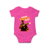 Hukum Action Hero Print Baby Romper - HOT PINK - New Born (Chest 14")