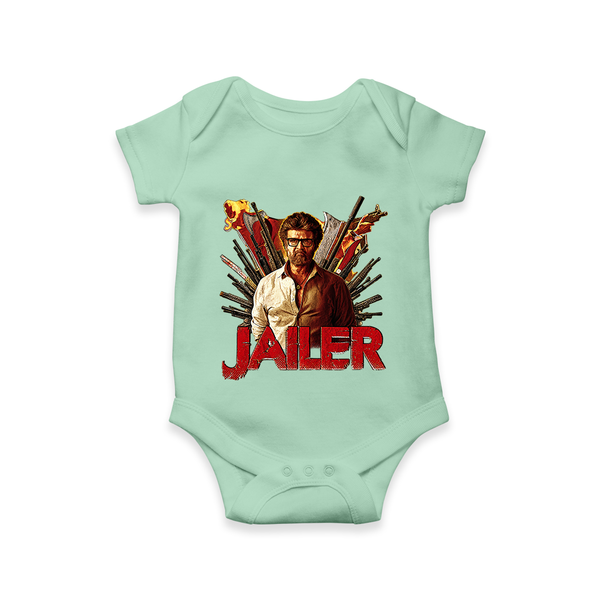 Jailer Poster Print Baby Romper - MINT GREEN - New Born (Chest 14")