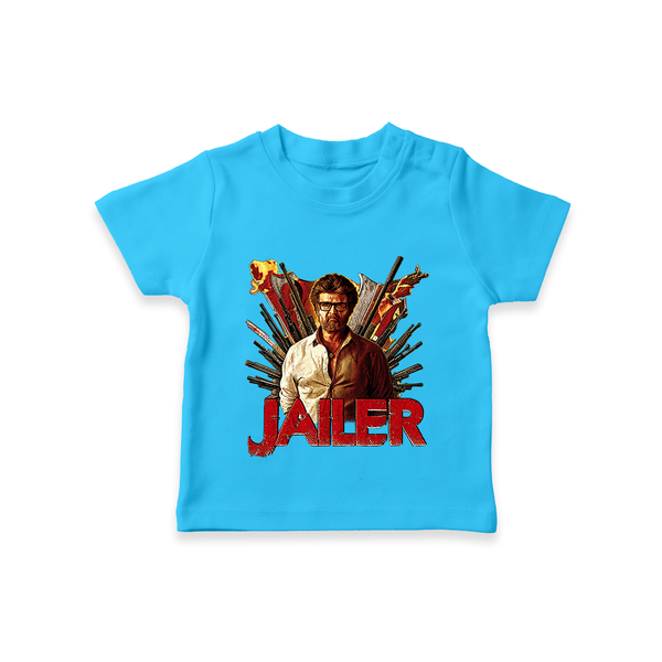 Jailer Poster Print Baby T-Shirt - SKY BLUE - 0-5 Months Old (Chest 17")