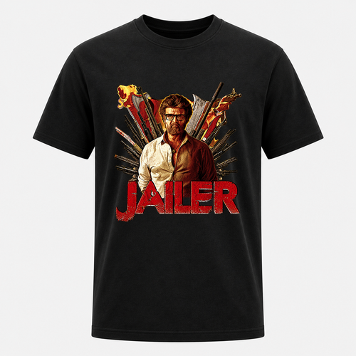 Jailer Thalaivar Mass Action Graphic Adult T-Shirt