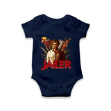 Jailer Poster Print Baby Romper - NAVY BLUE - New Born (Chest 14")