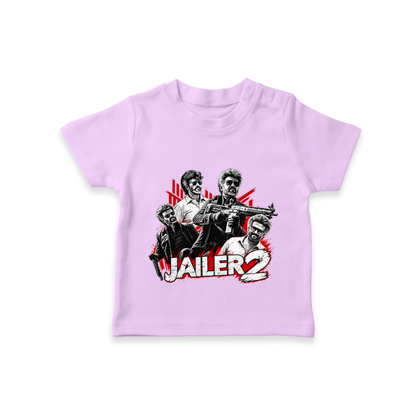 Jailer 2 Character Print Baby T-Shirt - LILAC - 0-5 Months Old (Chest 17")