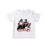 Jailer 2 Character Print Baby T-Shirt - WHITE - 0-5 Months Old (Chest 17")