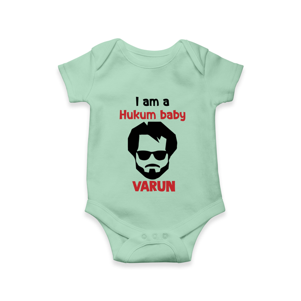 Hukum Baby Graphic Print Romper - MINT GREEN - New Born (Chest 14")