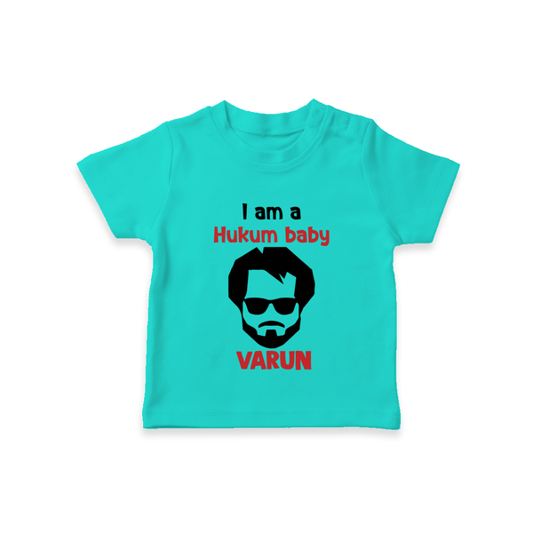 Hukum Baby Graphic Print T Shirt - TEAL - 0-5 Months Old (Chest 17")