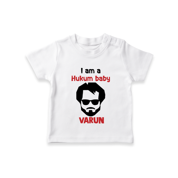 Hukum Baby Graphic Print T Shirt - WHITE - 0-5 Months Old (Chest 17")