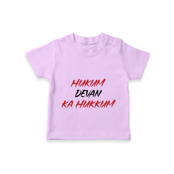 Hukum Quote Print Baby T Shirt - LILAC - 0-5 Months Old (Chest 17")