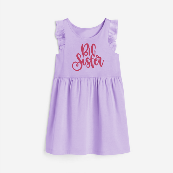 Big Sister Frock | Custom Frock for the Big Sister - LILAC - 1 - 2 Years Old (Chest 22" , Full Length 22")