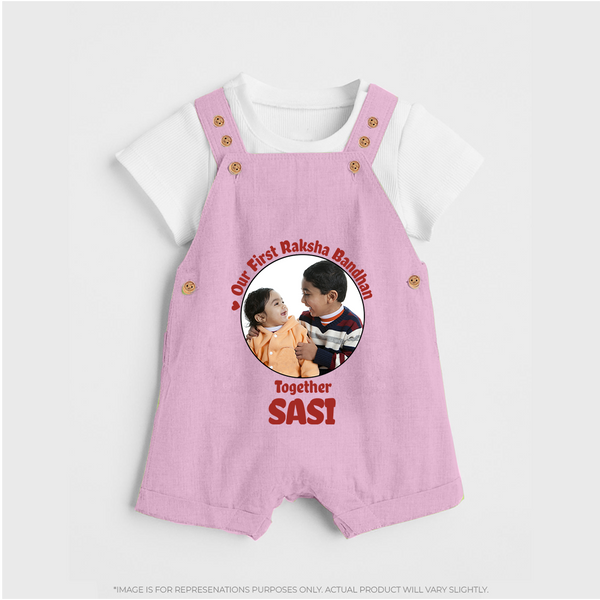 First Raksha Bandhan Infant Dungaree - BABY PINK - 0 - 5 Months Old (Chest 18")