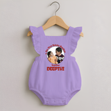 First Raksha Bandhan Infant Romper Frock - LILAC - 0 - 3 Months Old (Chest 19")