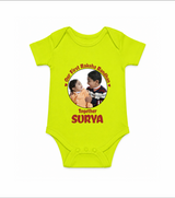 First Raksha Bandhan Infant Romper - LIME GREEN - New Born (Chest 14")