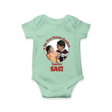 First Raksha Bandhan Infant Romper - MINT GREEN - New Born (Chest 14")