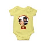 First Raksha Bandhan Infant Romper - PASTEL YELLOW - New Born (Chest 14")