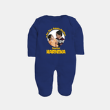 First Raksha Bandhan Infant Fullbody Suit - NAVY BLUE - New Born (Chest 7.5")