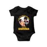 First Raksha Bandhan Infant Romper - BLACK - New Born (Chest 14")