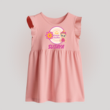 Infant First Raksha Bandhan Baby Frock - BABY PINK - 0 - 3 Months Old (Chest 17")