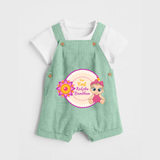 Soft Cotton Dungaree | Our First Raksha Bandhan Look - MINT GREEN - 0 - 5 Months Old (Chest 18")