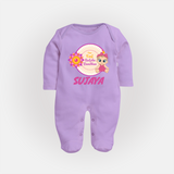 Infant First Raksha Bandhan Fullbody Suit - LILAC - New Born (Chest 7.5")