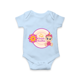 Soft Cotton Romper | Our First Raksha Bandhan Look - BABY BLUE - New Born (Chest 14")