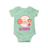 Infant First Raksha Bandhan Romper - MINT GREEN - New Born (Chest 14")