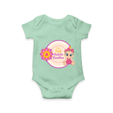 Soft Cotton Romper | Our First Raksha Bandhan Look - MINT GREEN - New Born (Chest 14")
