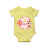 Soft Cotton Romper | Our First Raksha Bandhan Look - PASTEL YELLOW - New Born (Chest 14")