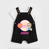 First Raksha Bandhan Baby Dungaree - BLACK - 0 - 5 Months Old (Chest 18")