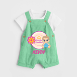 First Raksha Bandhan Baby Dungaree - GREEN - 0 - 5 Months Old (Chest 18")