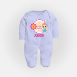 First Raksha Bandhan Baby Fullbody Suit - BABY BLUE - New Born (Chest 7.5")