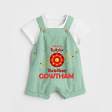 Baby Girl First Rakhi Dungaree - MINT GREEN - 0 - 5 Months Old (Chest 18")
