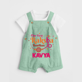 Baby First Rakhi Dungaree  - MINT GREEN - 0 - 5 Months Old (Chest 18")