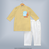 Newborn Kurta Set | Celebrate My First Raksha Bandhan in Style - PASTEL YELLOW - 3 - 6 Months Old (Chest 24", Kurta Length 14'', Waist 19", Pant Length 14")